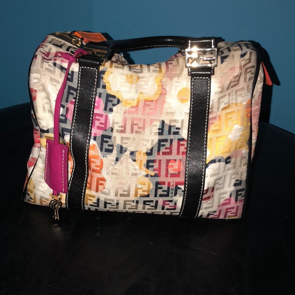 LIMITED EDITION🔥 Fendi Floral Zucca Bowling Bag